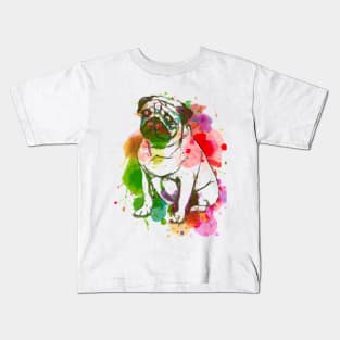 Pug Painting Kids T-Shirt